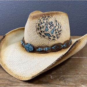 NEW Bullhide Hope Has Wings Straw Cowgirl Rodeo Hat Medium